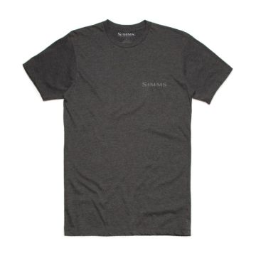 Tricou Simms Palm Tarpon Fill T-Shirt, Charcoal Heather
