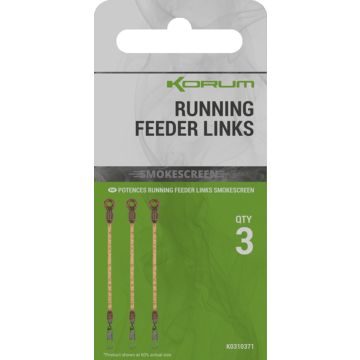Tub Korum Smokescreen Running Feeder Link, 3buc/plic