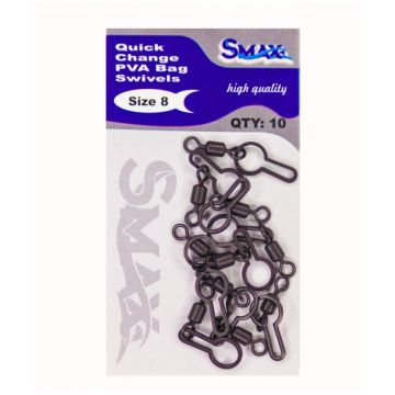 Vartej cu Agrafa PVA Smax, Negru Mat, 10bucplic