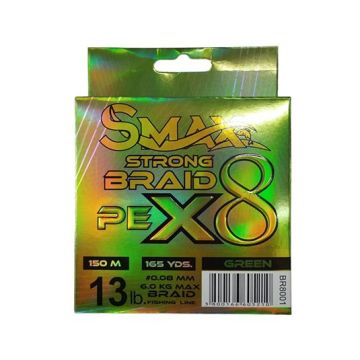 Smax Strong Braid X8 zsinór, zöld, 150m