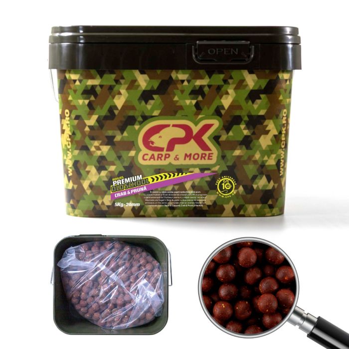Boilies Tare CPK Old School, 24mm, 5kg 2