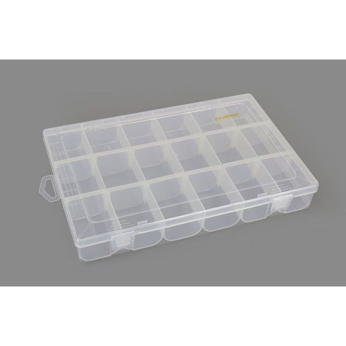 Cutie Formax Plastic, 27x18x4cm, Culoare Alb/Transparent