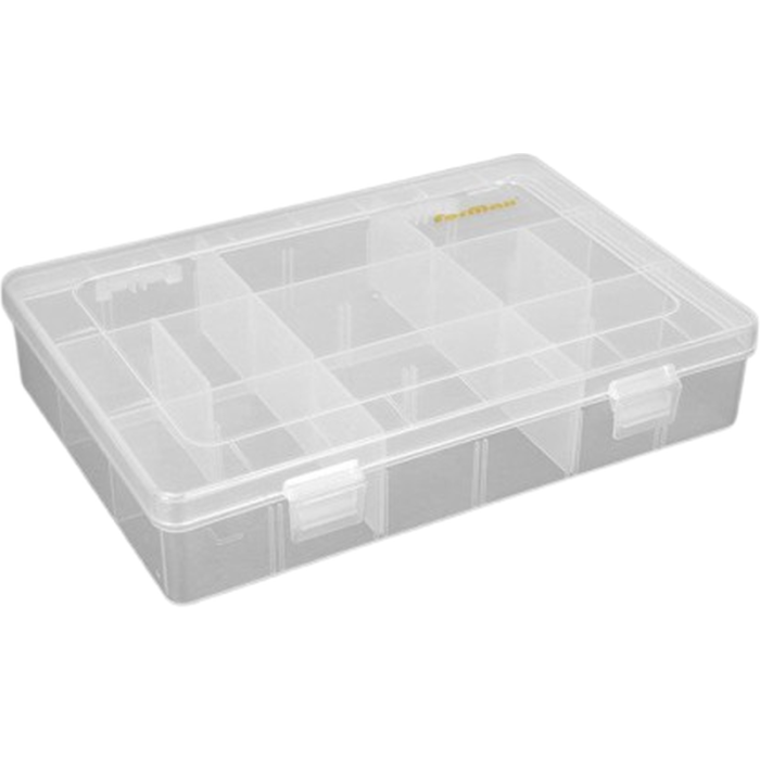 Cutie Formax Plastic, 20x13.5x4cm, Culoare Alb/Transparent