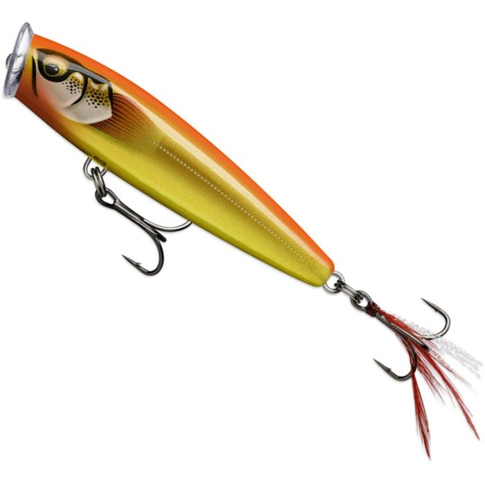 Wobbler Rapala Skitter Pop Elite, Gilded Steel Gold Orange, 7.5cm, 10g