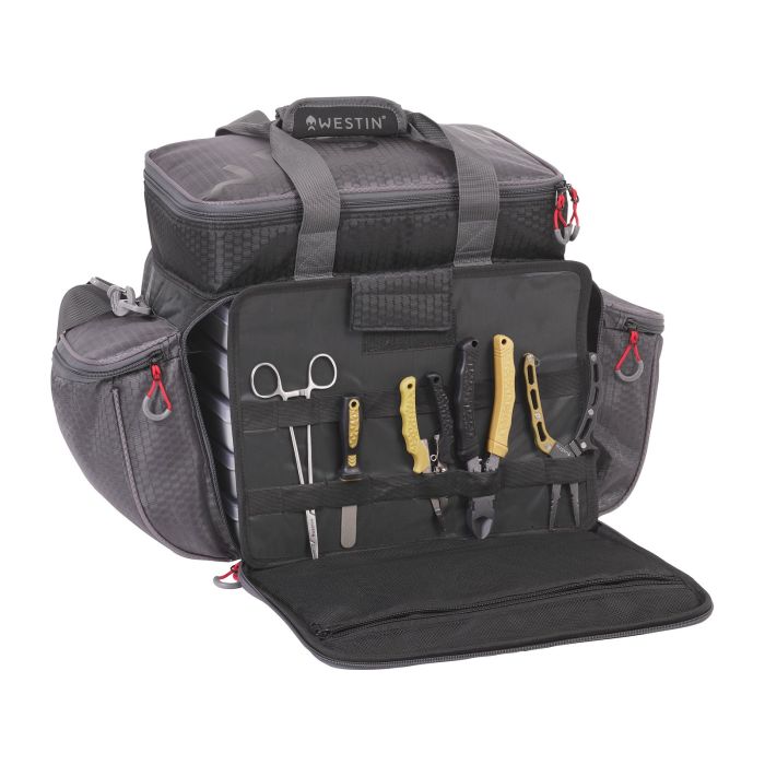 Geanta Accesorii Westin W4 Master Lure Bag + 5 Cutii, One Size, Titanium Black, 55x25x37cm 3