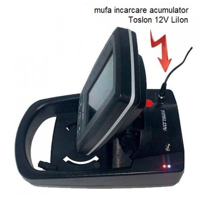 Acumulator Toslon Li-Ion 12v 2200mAh si Incarcator pentru Unitatea Display 220v 2