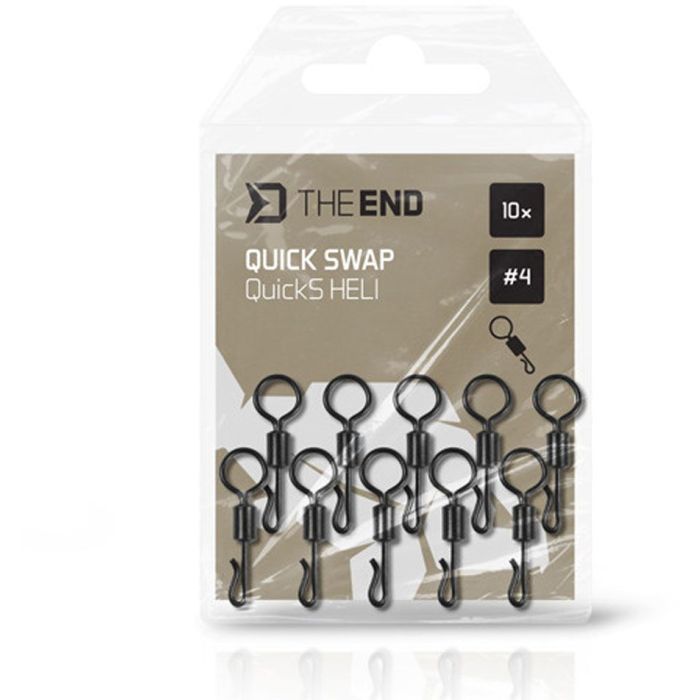 Vartej cu agrafa rapida quick swap Delphin TheEnd QuichS Heli, 10buc