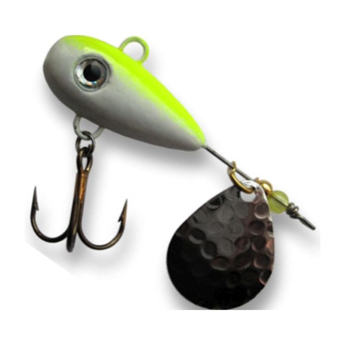 Berti Spinnertail Helic Nr.4 Szín Fehér Fluoreszkáló Sárga Nickel lapka 21g