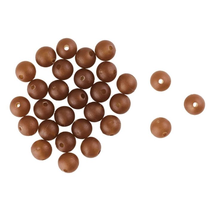 Gumigyöngy Carp Spirit Rubber Tapered Beads, 6mm, Brown, 30 db/csomag