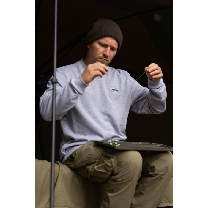 Bluza Korda Patch Crewneck, Heather Grey 5