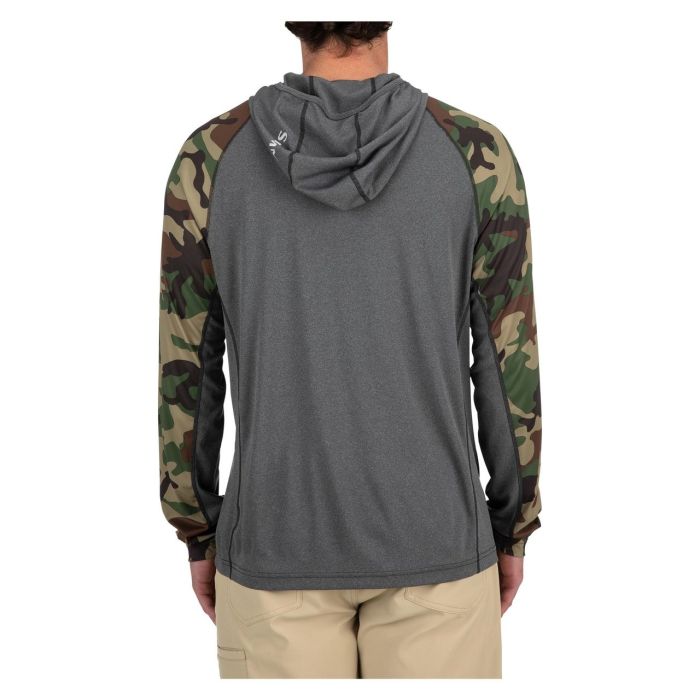 Bluza Simms Sflex Hoody Woodland Camo Carbon Heather 4