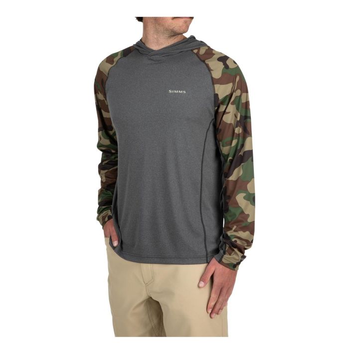 Bluza Simms Sflex Hoody Woodland Camo Carbon Heather 2
