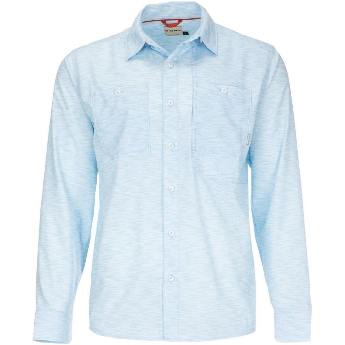 Camasa Simms Double Haul Shirt Sky Texture Wave Print