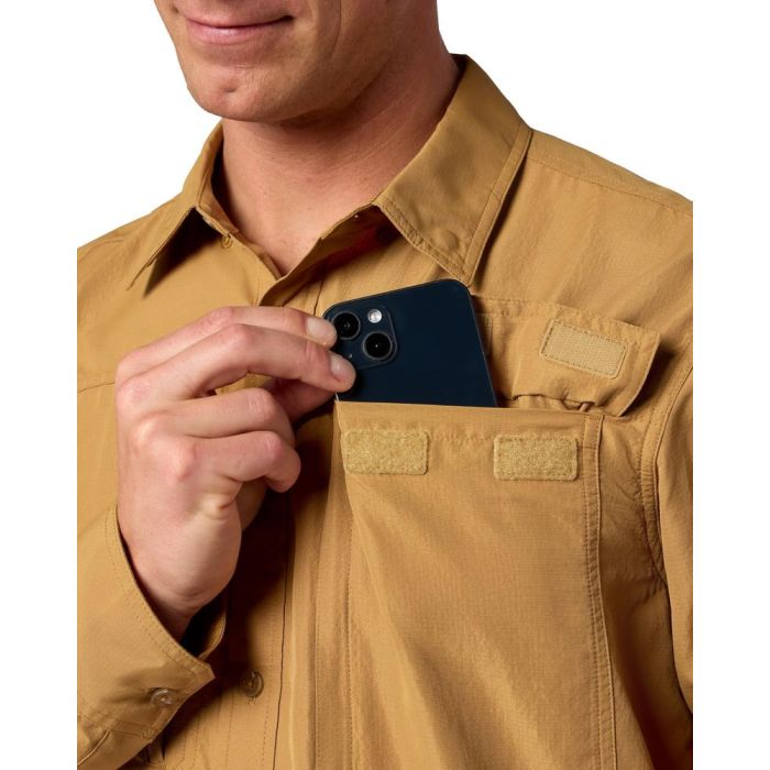 Camasa Simms Men's Guide Fishing Shirt, Sepia 4