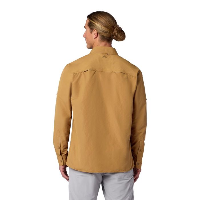 Camasa Simms Men's Guide Fishing Shirt, Sepia 2