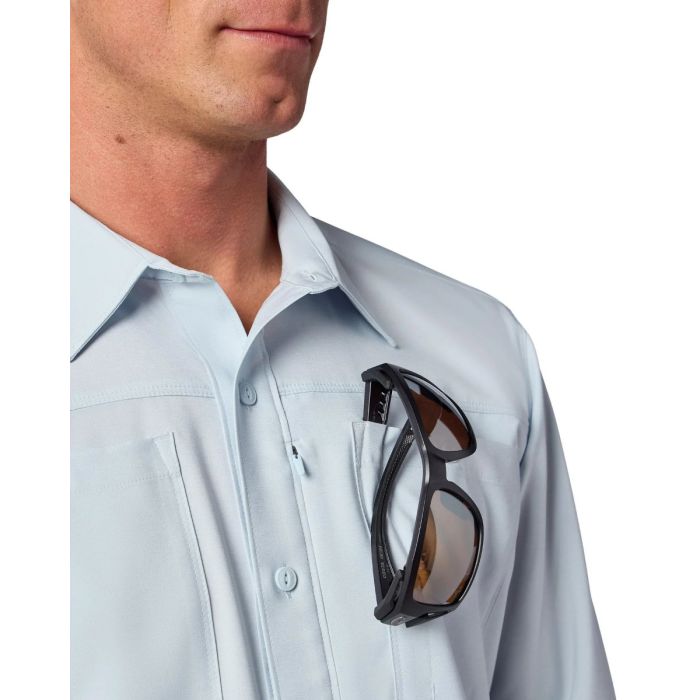 Camasa Simms Men's Launch LS Shirt, Willow Heather 5