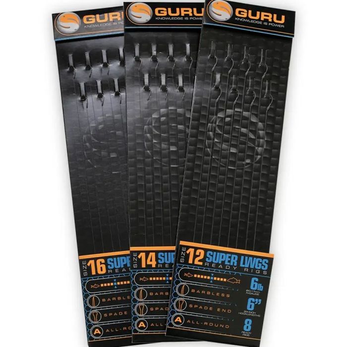 Carlige Legate Guru Super LWGS Pole Rigs, 6", 8buc/plic
