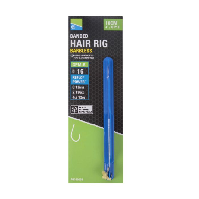 Carlige Legate Preston GPM-B Banded Hair Rigs, 8buc/plic