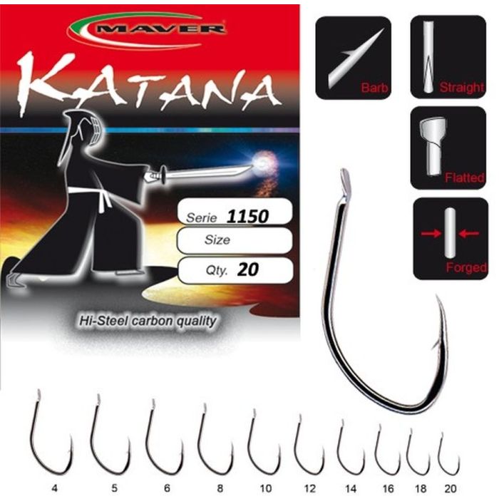Carlige Maver Katana 1150, 20 buc/plic