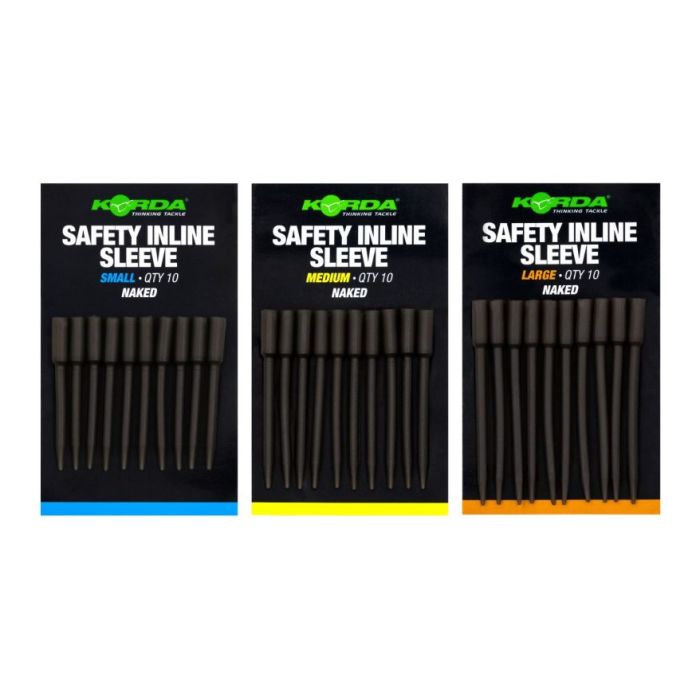 Conuri antitangle Korda Safety Inline Sleeve Naked, 10buc/plic