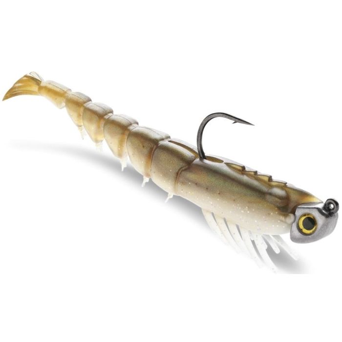 Naluca 360GT Coastal Shrimp Jig Head, Culoare Gray Ghost (GG), 8cm, 3.5g, 1 naluca armata + 3 corpuri 2