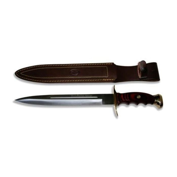 Cutit de Vanatoare Muela BW-26, MoVa Steel, Coral Pakkawood + Teaca Piele 2