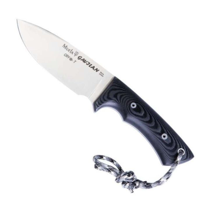Cutit de Vanatoare Muela GAVILAN-M, Cryo-T MoVa Steel, Black Canvas Micarta + Teaca Piele