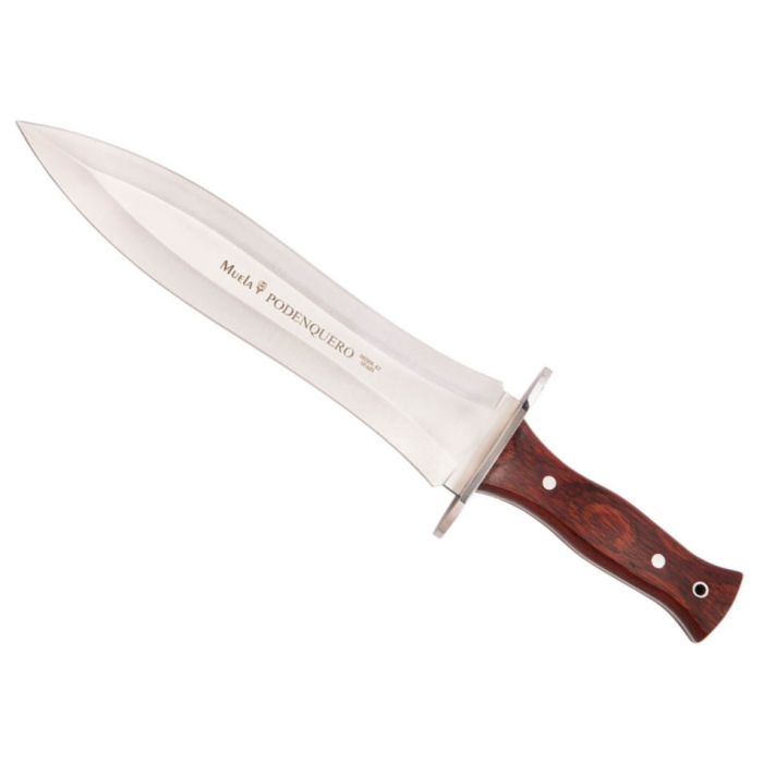 Cutit de Vanatoare Muela PODENQUERO-26R, Nitro-42 Steel, Rosewood + Teaca Piele