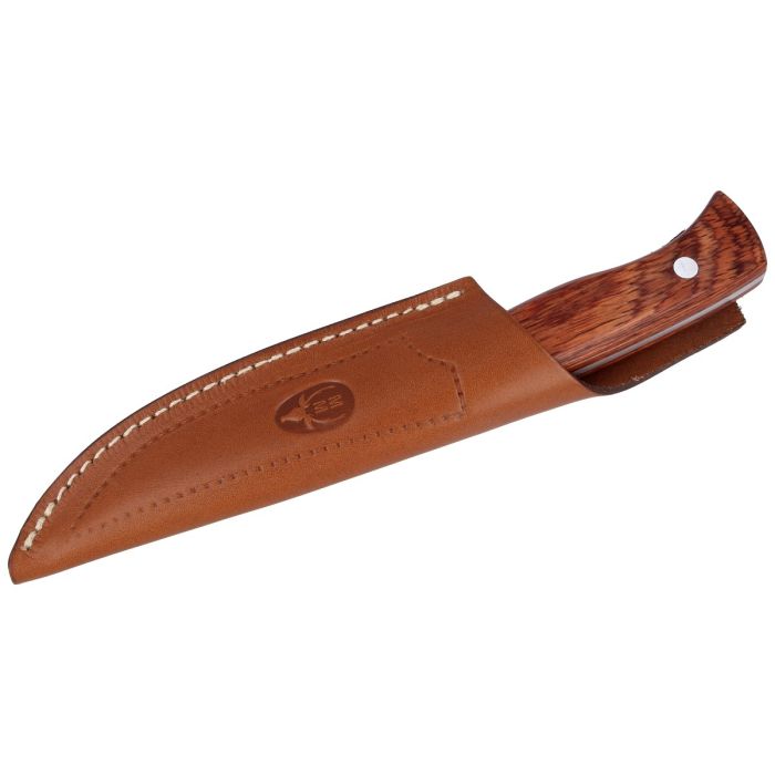 Cutit Muela SPRINGER-11R, Nitro-42 Steel, Red Coral Pakkawood + Teaca Piele 7