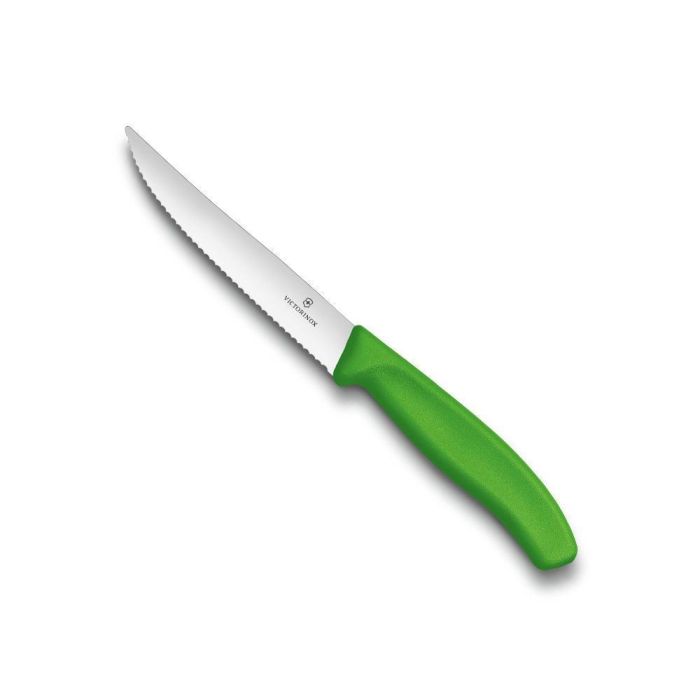 Victorinox Swiss Classic Gourmet steak kés, fogazott penge 12cm, Verde