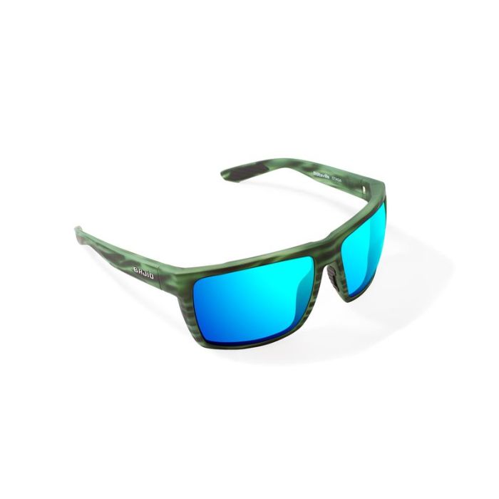Bajio Stiltsville Green Stripe Matte szemüveg, Blue Mirror üveggel 2