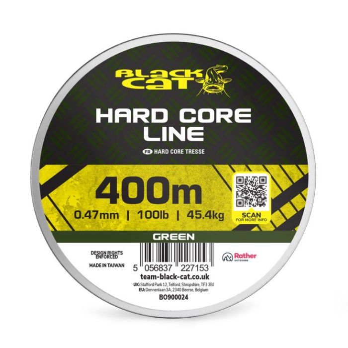 Fir Textil Black Cat BC Hard Core Line, Verde, 400m