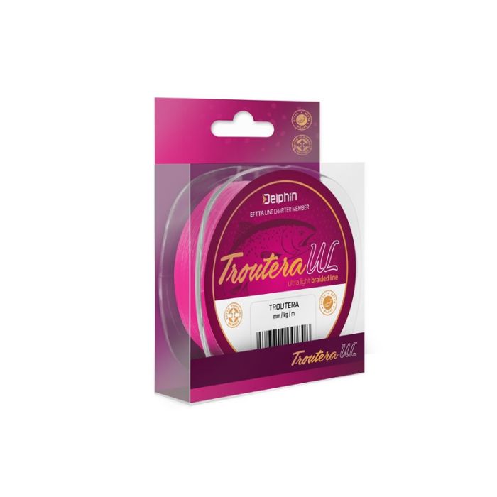Fir Textil Delphin Troutera UL, Culoare Roz Fluo, 130m