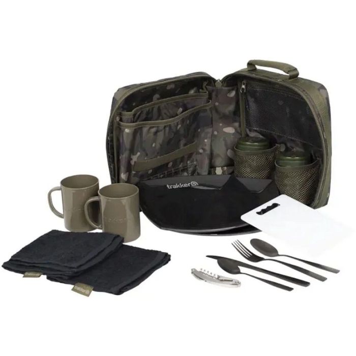 Geanta + Trusa pentru Picnic Trakker NXC Camo Deluxe Food Set, 27x27x10cm 2