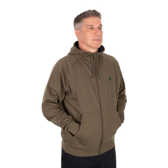 Hanorac cu Fermoar Fox Collection Zipped Hoody, Green 2