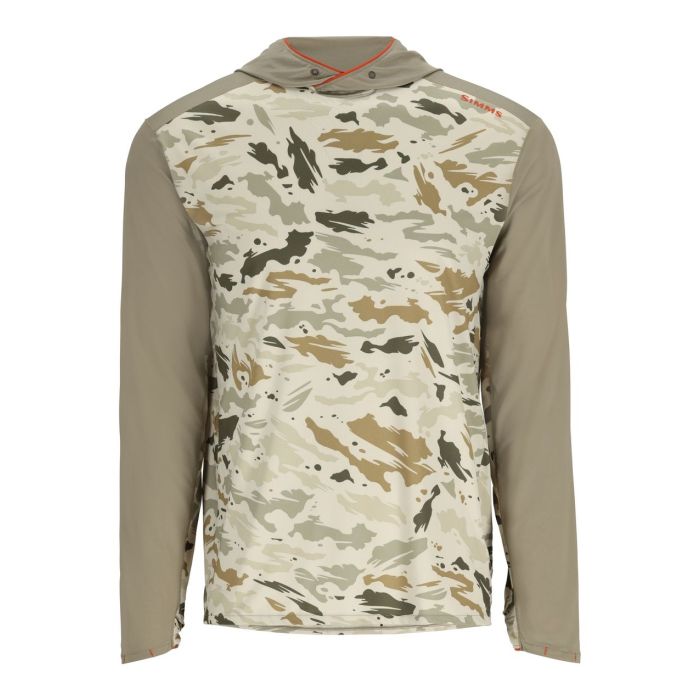 Bluza Simms Bugstopper Sflex Hoody, Ghost Camo Stone/Stone