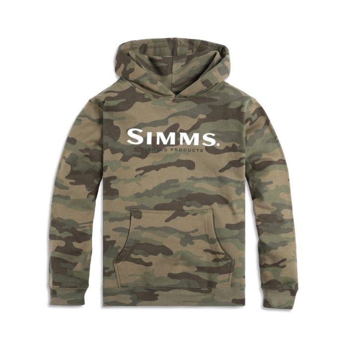 Hanorac Simms Kids Logo Hoody Woodland Camo