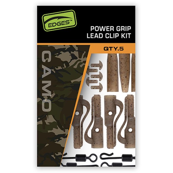 Kit Plumb Pierdut FOX Edges Camo Power Grip Lead Clip Kit, 5buc/plic