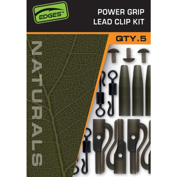 Kit Plumb Pierdut FOX Edges Naturals Power Grip Lead Clip Kit, 5buc/plic