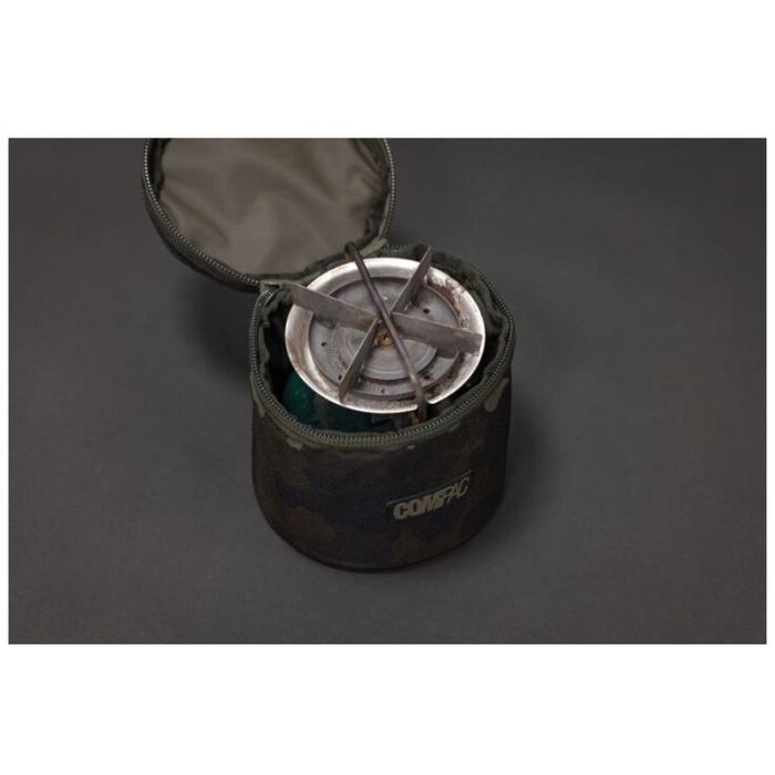 Geanta Pentru Aragaz Carp Porter Compac Stove Bag, Dark Kamo, 16x16x15cm 2