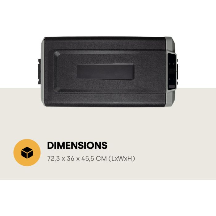 Lada Frigorifica Electrica Steamy-E Single Zone Roller Elektrische Compressor Cooler on Wheels, Doua Compartimente, 72.3x36x45.5cm, 50L 7