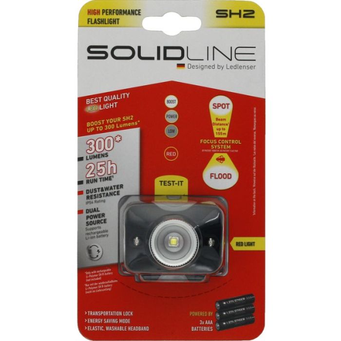 Lanterna de Cap Ledlenser Solidline SH2, 155m, 200 Lumeni 2
