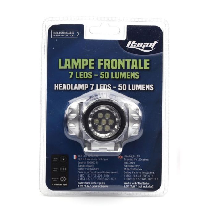 Lanterna Frontala Ragot 7 LED, 50 Lumeni 2