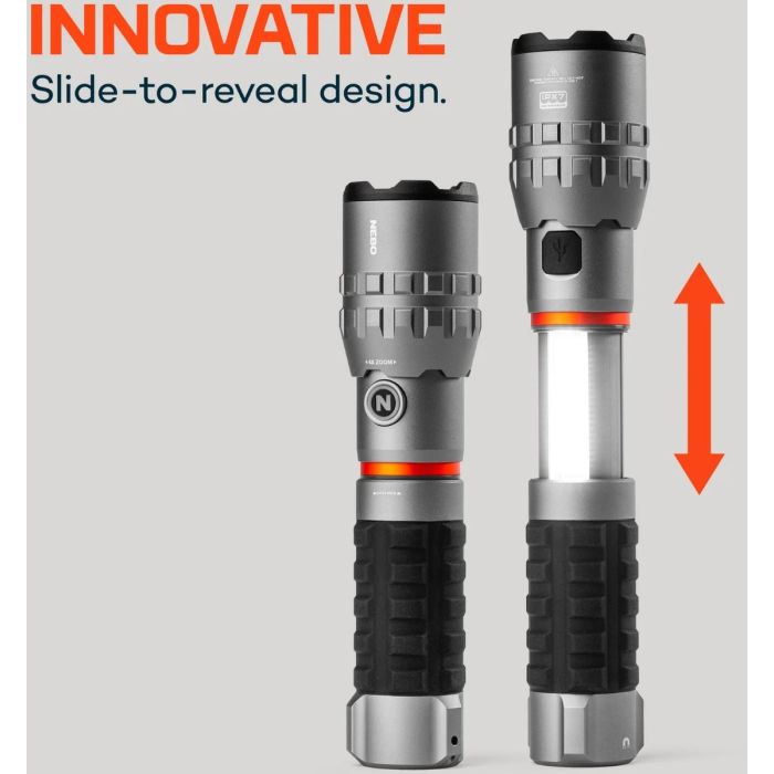 NEBO Slyde King 4K újratölthető LED-es lámpa, 4000 lumen, mágneses talp 3