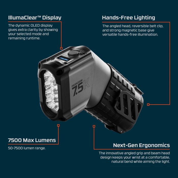 Lanterna Reincarcabila NEBO Paradigm 7500 13