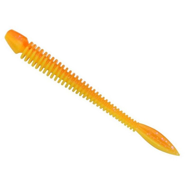 Berkley PowerBait Power Flail larvák, Fluo narancs Sunshine sárga, 7cm, 10db/doboz