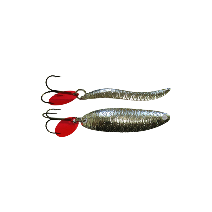 Bertilure Taifun Nr.2 rezgőkanál, pikkelymintázattal, Nickel színben, 5.9cm, 5g