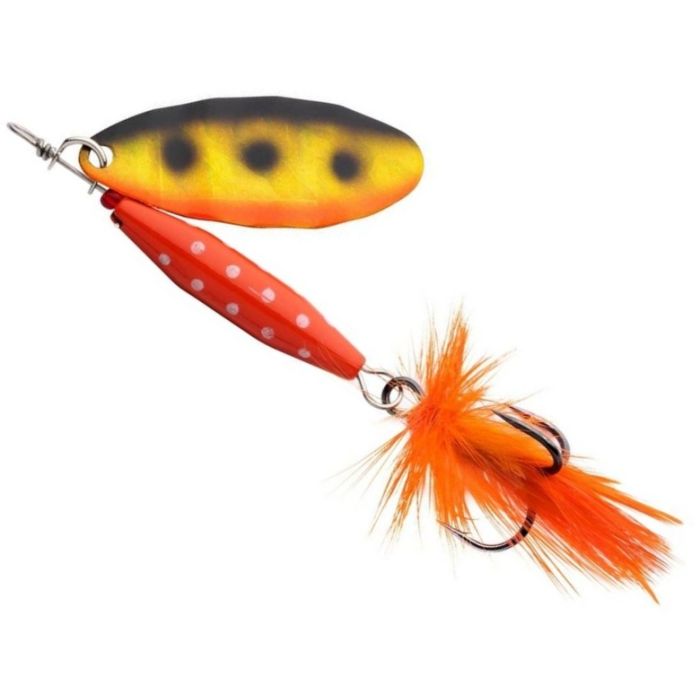 Lingurita Rotativa Abu Garcia Reflex Red LF, Orange Copper Holo, 7g