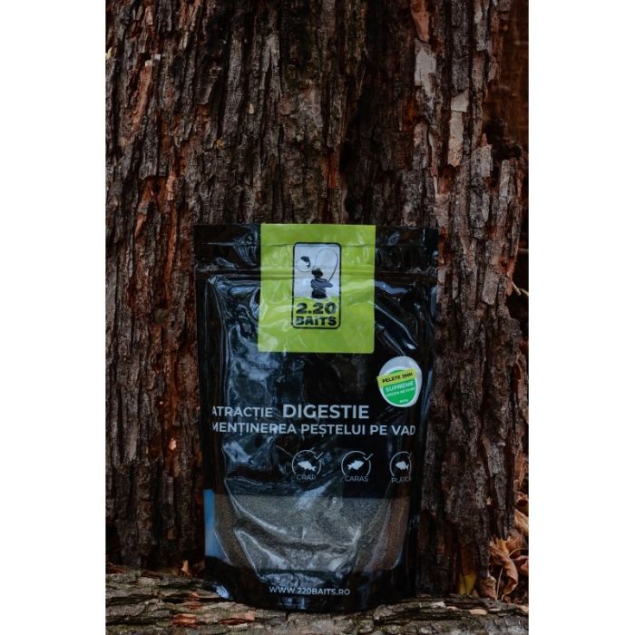 Micropelete 2.20Baits, 2mm, 800g/punga Fish Green Betain 2