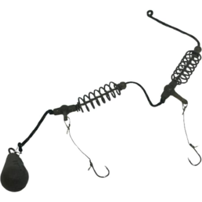 Szerelék Lazy Fish Super Crap-Caras, 2 rugóval, 2 horoggal Nr.8, 40g